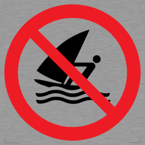 Prohibition: No windsurfing